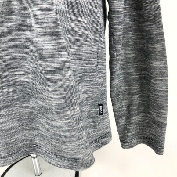 Boss Hugo Boss Mens Sz L Pullover Charcoal Gray - Picture 3 of 9